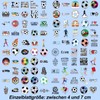 Pack of 100 Football Stickers, Sports Football Stickers, Waterproof Stickers