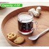 Ackers 2 Pack Measuring Cups, 75ML/2.5OZ Espresso Cups with Handle,