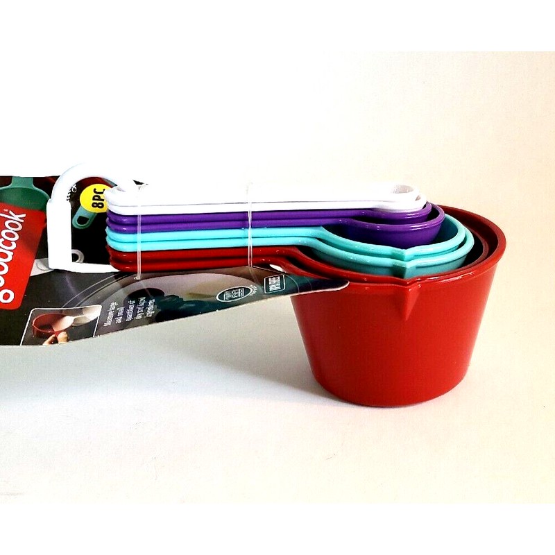 GoodCook 8pc Measuring Cup and Measuring Spoon Set