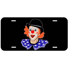 Clown Black Novelty Car Tag Auto License Plate