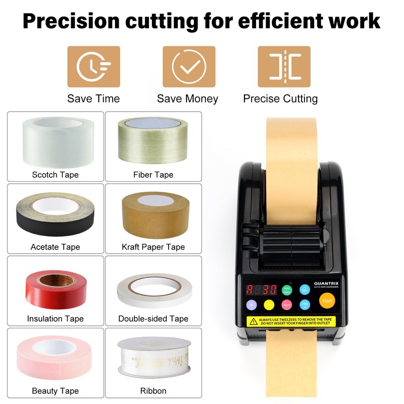 Ribbon Cutting Machine, 999mm Max Cut Length,Automatic Tape Dispenser, Ideal