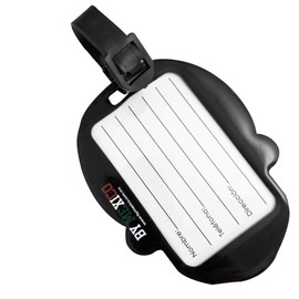 By Mexico Day of the Dead Luggage Tag, Día de Muertos Calaveras Negra Skull Designs