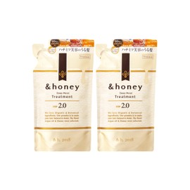 & Honey Deep Moist Hair Treatment Refill Set of 2 "Ultra Moist Organic Formula Intensive Moisturizing" 12.3 oz (350 g)