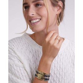 MILLA Oval Hoop Earrings - 14K Gold Plated, Rose Gold Plated and Sterling Silver Plated Hoop Earrings for Women - Hypoallergenic & Lightweight (Sterling Silver Plated/ 55 mm / 2.2 inches)