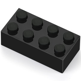 Feleph 100pcs 2x4 Bricks Black Pieces Parts Classic Building Creative Play Blocks Set Parts Toy Accessories Compatible with 3001 Major Brick Brands