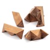 BSIRI Adults Games Gifts Wooden Star Cube Puzzle Game Brain