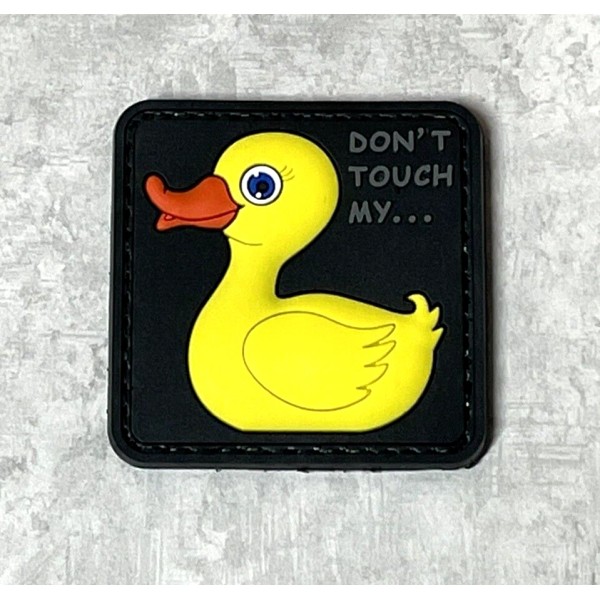Unbranded Don't Touch My Duck Tactical Morale PVC Patch, Rubber