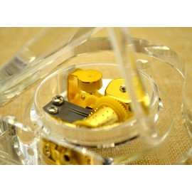 Piano Music Box Crystal Song Fur Elise, Clockwork Mechanical Piano Toy Piano Ornament Classical Romantic Valentine Gift (for Elise)