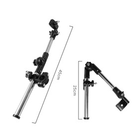 Hsthe Sea Wheelchair Umbrella Holder, Wheelchair Pushchair Bicycle Umbrella Attachment Handlebar Holder Clamp Support Connector