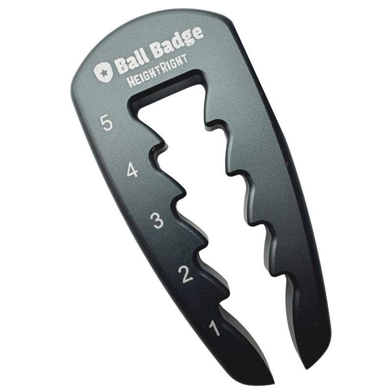 Ball Badge HeightRight Adjustable Golf Tee Height Tool – Precision