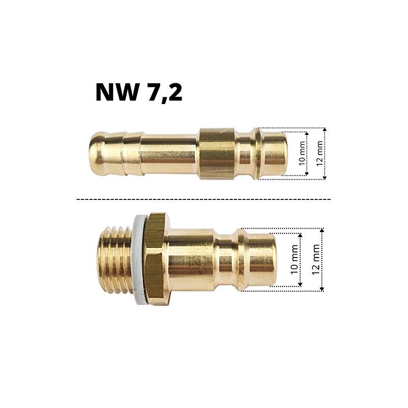 Compressed Air Distributor Triple with Couplings, Coupling Plug & Seal