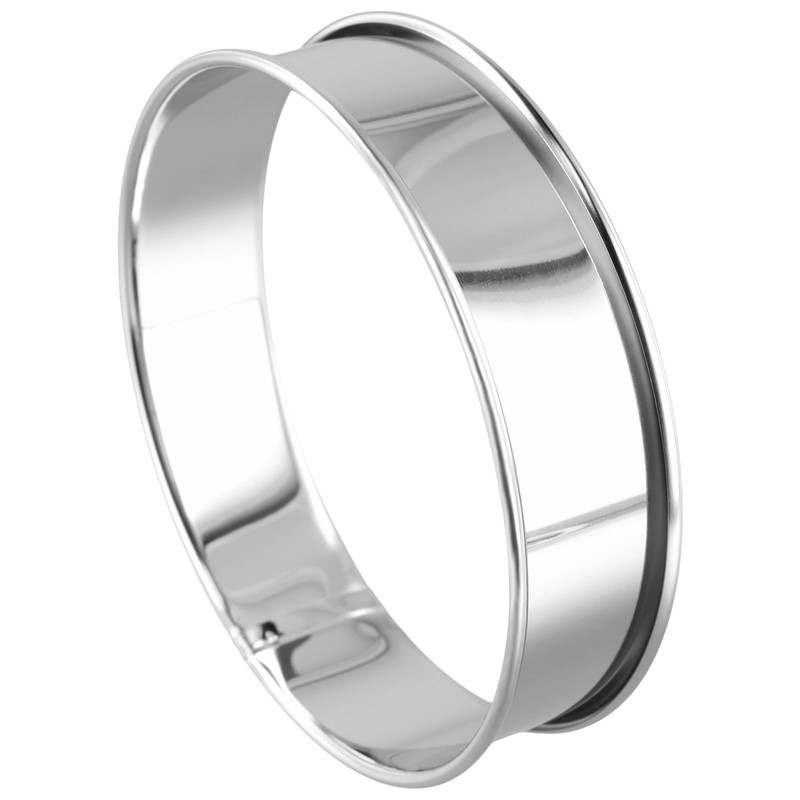 JEUIHAU 10PCS 10 cm / 4 Inches Crumpet Rings, 304