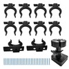 Raheem Pack of 10 Kitchen Skirting Board Clips for Skirting
