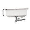Stainless Steel Drop-In Sink, Commercial Single Bowl Sink Basin, for