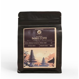 Komodo Koffee Organic Balinese Specialty Coffee sourced from Bali, Indonesia - Whole bean - Medium Roast 8.8oz (250g)