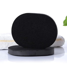 Sponge Bamboo Charcoal Face Wash Deep Cleaning Velvet Facial by AYFA