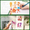 DPKOW Christmas Elf Stencils for Painting Crafts Reusable, Shoes Elf