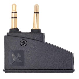 Valefod Airplane Headphone Adapter for Bose QuietComfort 2 QC3 QC15 QC25 QC35 SoundLink AE2 AE2W and more Headphones, Golden Plated 3.5mm Jack