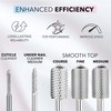 Kiara Sky Universal Nail Drill Bit for E-file, Non-Coated Stainless