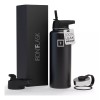 Iron Flask Botella De Agua Deportiva 40 Oz, 3 Tapas,