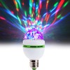 LED Ball Bulb Lamp, 3W E27 LED RGB Crystal Rotating
