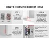 OWODI 40 Pack Soft Close Cabinet Hinges 1/2 inch Overlay