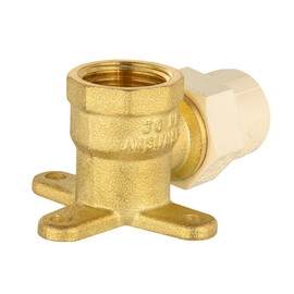 (Pack of 2) EFIELD 1/2" CPVC Slip X 1/2" Female NPT Brass Drop Ear Elbow, No Lead Brass