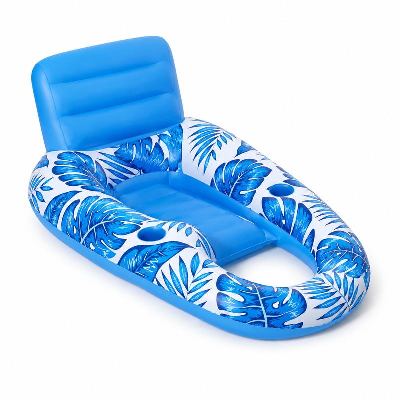 Inflatable Pool Lounger Float for Adults – PVC Floating Chair