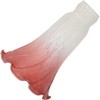 Bieye LS06 Lily Flower Blown Glass Lampshade (White Light Red,