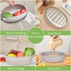 VECELO 2 in 1 Colander Strainer with Bowl Set, Fruit