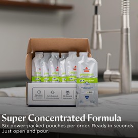 NEW BISSELL Little Green Pro Oxy Spot & Stain Super Concentrate Cleaning Formula for Portable Deep Cleaners, 6 Super Concentrate Pouches