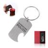 Gifts for Men Bottle Opener Key Ring Open Police, Red