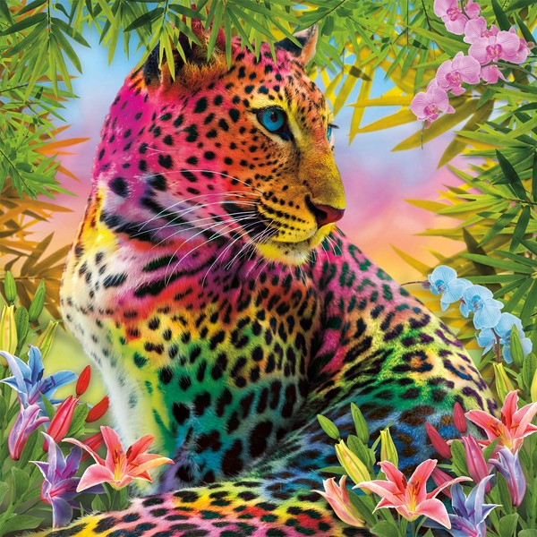 Buffalo Games - Art of Play - Wild Colors - 300 Large Piece Jigsaw Puzzle, 18"L X 18"W