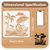 DOODLREAM 30 x 30cm Beach Chair Tropical Wall Stencil Templates,