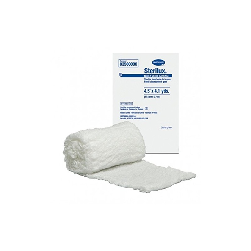 Hartmann 83500000 Sterilux Bulky Latex-Free Bulky Gauze Bandage, 4.5" Width,