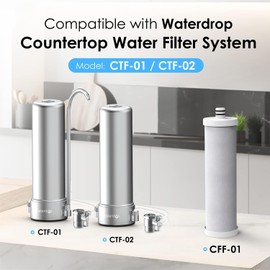 Waterdrop WD-CFF-01 Replacement Filter, Water Filter Tap, 5-Stage Tap Water Filter, Longer Filter Life, Reduces Heavy Metals, Bad Taste and Up to 99% of Chlorine, 1 Pack