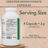 PRISTINE'S Creatine Monohydrate Capsules for Women & Men - No