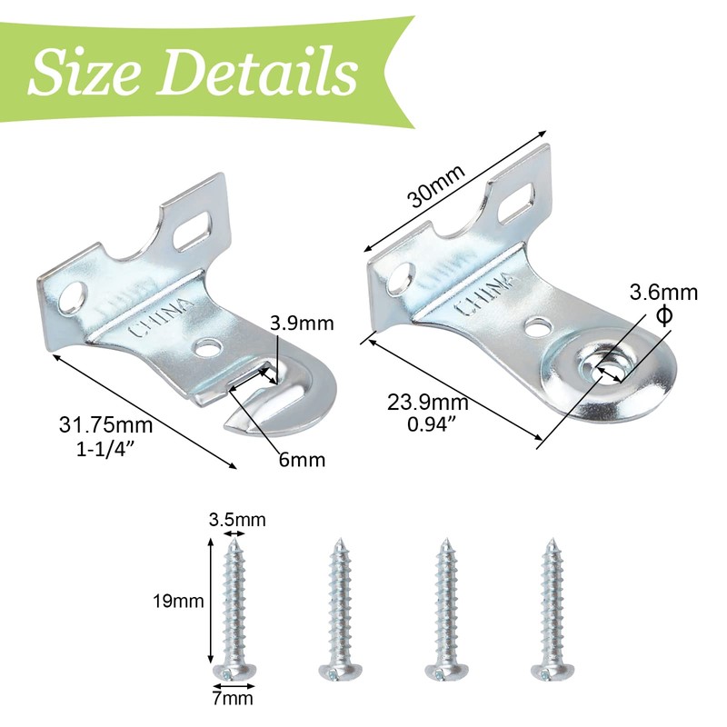 UFURMATE Roller Shades Bracket, 2 Sets Metal Roller Window Shade