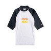 BILLABONG Team Wave SS Men's Rash Guard, White