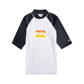 BILLABONG Team Wave SS Men's Rash Guard, White