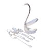 Silver Plated Swan Duck With 12 Pcs Tea Spoon Set