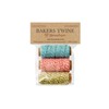 Cotton Bakers Twine 2 PLY 3 Mini Spool Bag Set