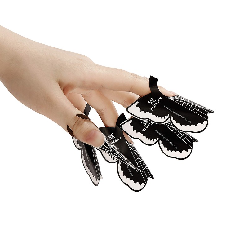 Bluesky Nail Forms for Nail Extensions, Builder Gel, Poly Gel,