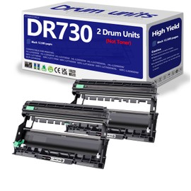 OKGO!INK OKGO Compatible Drum Unit Replacement for Brother DR730 DR-730 DR760 760 (Not Toner) for HL-L2350DW HL-L2370DW HL-L2395DW HL-L2325DW MFC-L2750DW MFC-L2710DW L2690DW Printer
