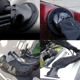 Gaderth Marine Cable Boot, Bota de Cables de dirección de travesaño para Barco, 2.4 Pulgadas de diámetro Interior, Bota de Cable de dirección de Barco Marino con Brida, Ajuste Universal para Kayak de