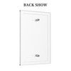 Spshian Decorative Switch Plate Covers Rustic Wooden White Barn Doors