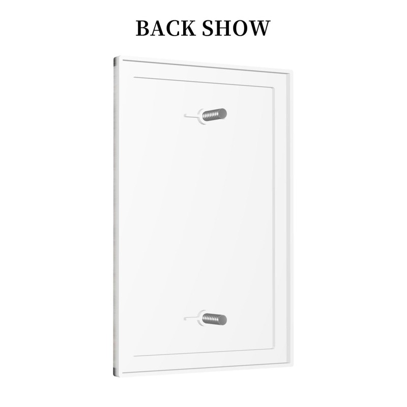 Spshian Decorative Switch Plate Covers Rustic Wooden White Barn Doors