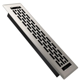 SANYCASA Floor Register 2x10 Inches - Heavy Duty Walkable Steel Floor Vents - Ease Adjust Air Flow Direction Floor Registers - Boston Design Air Vents for Home