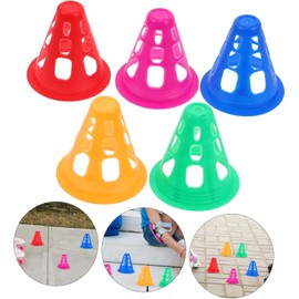 Training Field Marker Plastic Cones, 20Pcs Plastic Sports Cone Training Soccer Cone, Mini Sports Training Cones, Plastic Windproof Skating Slalom Cones for Skate Practice Sport Training