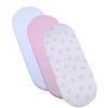 BabyPrem 3 Fitted Cotton Girls Moses Basket Sheets 73-76 x